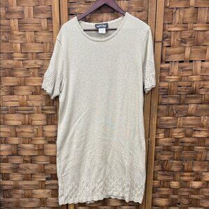 Vintage Made in Canada Parkhurst Light Tan Knit Tunic